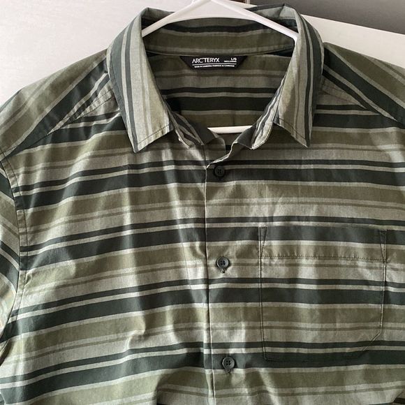 Arc'teryx Brohm Striped Casual Button Down Shirt - Picture 3 of 13